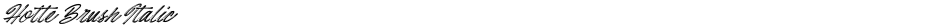 Hotte Brush ItalicDemo