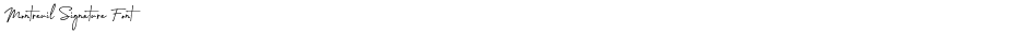 Montreuil Signature FontDemo