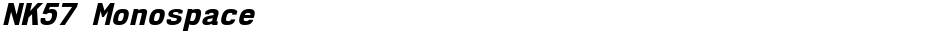 NK57 MonospaceDemo