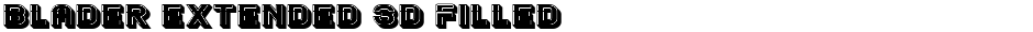 Blader Extended 3D FilledDemo