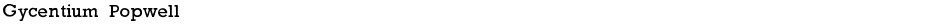Gycentium PopwellDemo