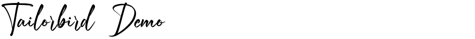 Tailorbird DemoDemo