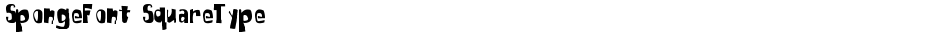 SpongeFont SquareTypeDemo