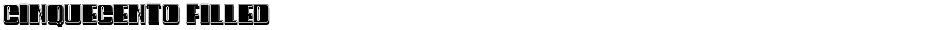 Cinquecento FilledDemo