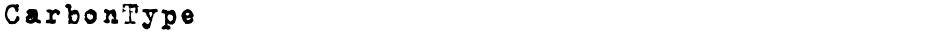 CarbonTypeDemo