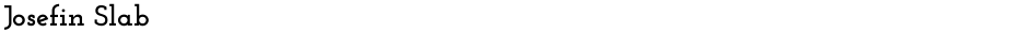 Josefin SlabDemo