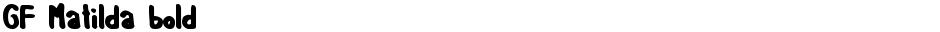 GF Matilda boldDemo