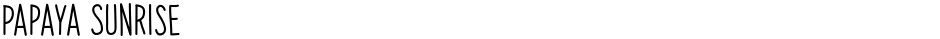 Papaya SunriseDemo
