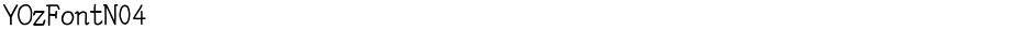 YOzFontN04Demo