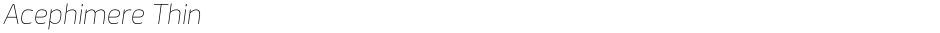 Acephimere ThinDemo