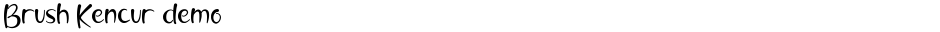 Brush Kencur demoDemo