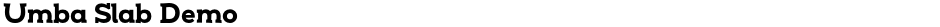 Umba Slab DemoDemo