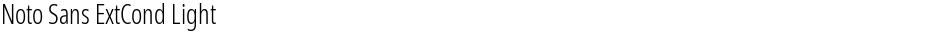 Noto Sans ExtCond LightDemo