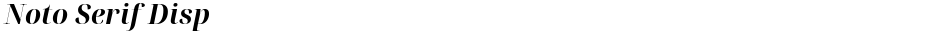 Noto Serif DispDemo