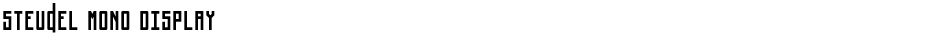 Steudel Mono DisplayDemo