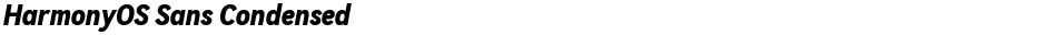 HarmonyOS Sans CondensedDemo