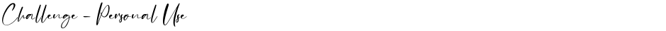 Challenge - Personal UseDemo