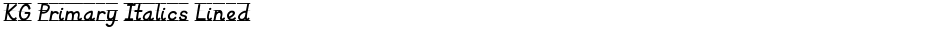 KG Primary Italics LinedDemo