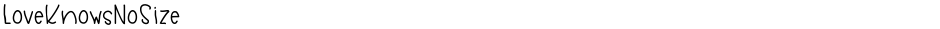 LoveKnowsNoSizeDemo