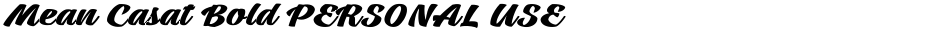 Mean Casat Bold PERSONAL USEDemo