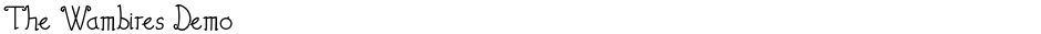 The Wambires DemoDemo