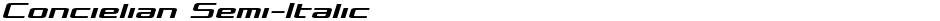 Concielian Semi-ItalicDemo