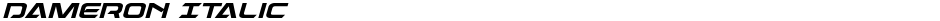 Dameron ItalicDemo
