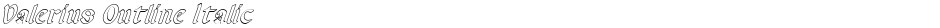 Valerius Outline ItalicDemo