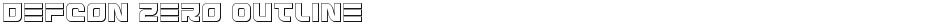 Defcon Zero OutlineDemo