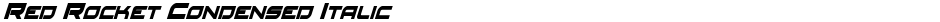 Red Rocket Condensed ItalicDemo