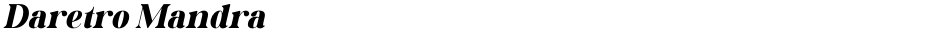 Daretro MandraDemo