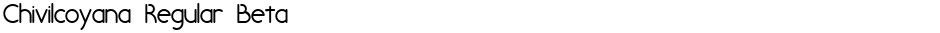 Chivilcoyana Regular BetaDemo
