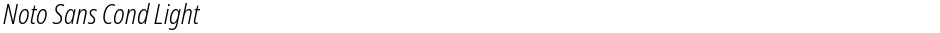 Noto Sans Cond LightDemo