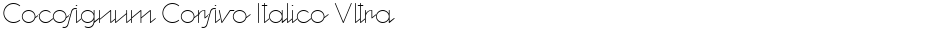 Cocosignum Corsivo Italico UltraLightDemo