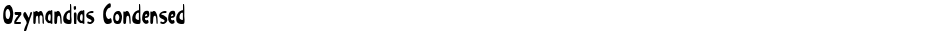Ozymandias CondensedDemo
