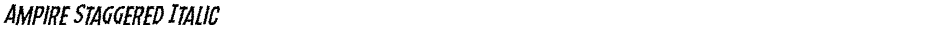 Ampire Staggered ItalicDemo