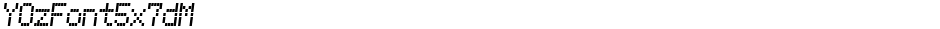 YOzFont5x7dMDemo