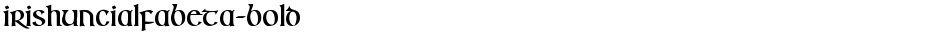 IrishUncialfabeta-BoldDemo