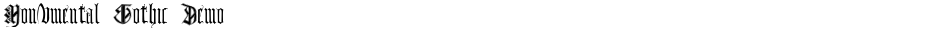 Monumental Gothic DemoDemo