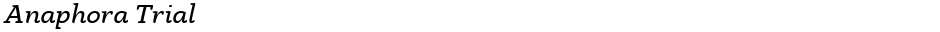 Anaphora TrialDemo