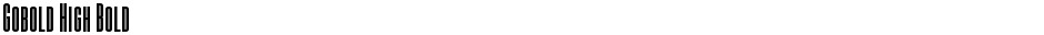 Gobold High BoldDemo
