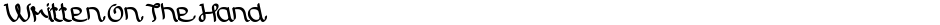 Written On The HandDemo