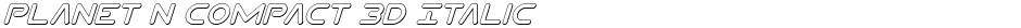 Planet N Compact 3D ItalicDemo