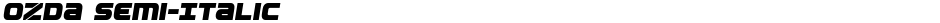 Ozda Semi-ItalicDemo