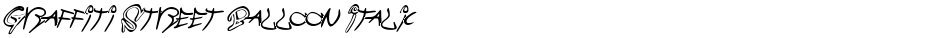 Graffiti Street Balloon ItalicDemo