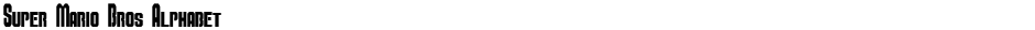 Super Mario Bros AlphabetDemo