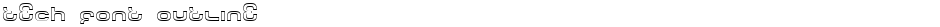 Tech Font OutlineDemo