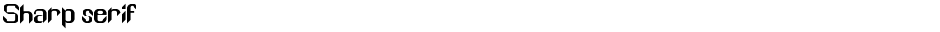 Sharp serifDemo