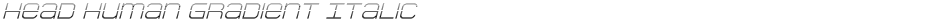 Head Human Gradient ItalicDemo