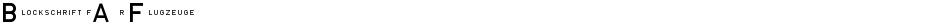 Blockschrift f¸r FlugzeugeDemo